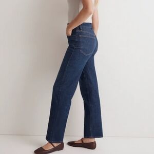 Madewell The Perfect Vintage Wide-Leg Jean Denim High Rise Dark Wash 33